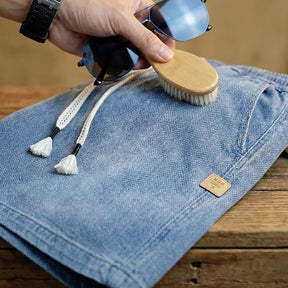 [Leve 4, Pague Só 2!] Bermuda Jeans Knox Masculina em Sarja de Algodão e Poliéster com Cós Elástico + BRINDES